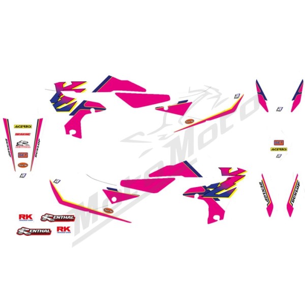 BLACKBIRD RACING Graphic Kit Retro with Seat Cover Yamaha YZ 250-450cc 18-21