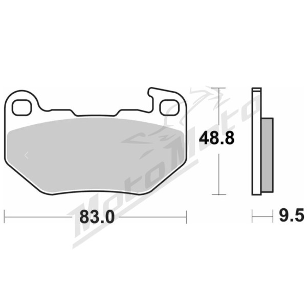 SBS LS Street Excel 993H.LS Sintered Rear Brake Pads Harley Davidson / Livewire 975-1200cc 21-25