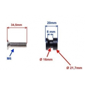 MAXTUNED Pakelėjo laikikliai M6x1 2vnt.