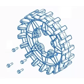Camso Sprocket 18 teeth 4S, 5 bolt 3/8-16 x 1 1/4