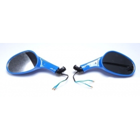 Mirrors Universal Blue with turn signals / M8 / 2pcs