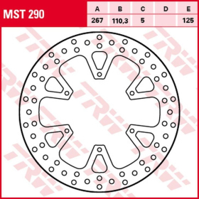 TRW Rear Brake Disc KTM Adventure / Super Adventure 1050-1290cc 13->