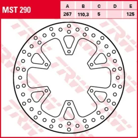 TRW Rear Brake Disc KTM Adventure / Super Adventure 1050-1290cc 13->