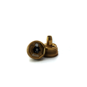 Accel Gold Front Shock Absorber Top Cap Nut Honda / Kawasaki / Suzuki / Yamaha 125-450cc 06-20