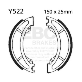 EBC Brakes Y522 Būgninių Stabdžių Trinkelės Yamaha RD / SR 125-250cc 73-96