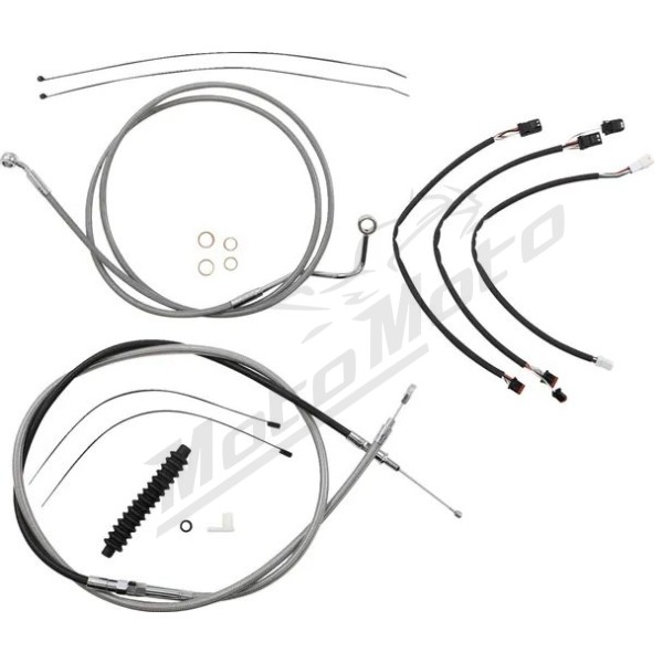 MAGNUM SHIELDING XR Handlebar Installation Kit Chrome 30.5/35.5cm Harley Davidson FLTRK / FLTRTKSE / FLTRT / FLTRX / FLTRXST 1750/1977 21-24