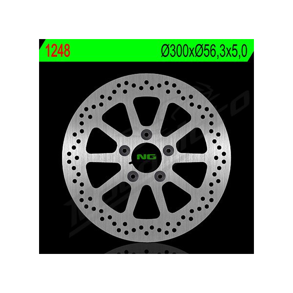 NG Front Fixed Brake Disc 300X56,3X5mm Harley-Davidson Dyna / Softail 1200-1868cc 08-21
