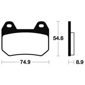 TECNIUM Street Organic Brake pads MA246 BMW K1200 LT 99-08