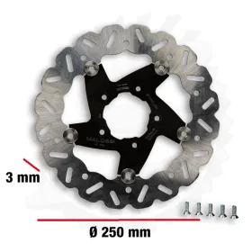 MALOSSI Oversize Whoop Floating Ø250 Brake disc Gilera Runner 125-200cc 97-04