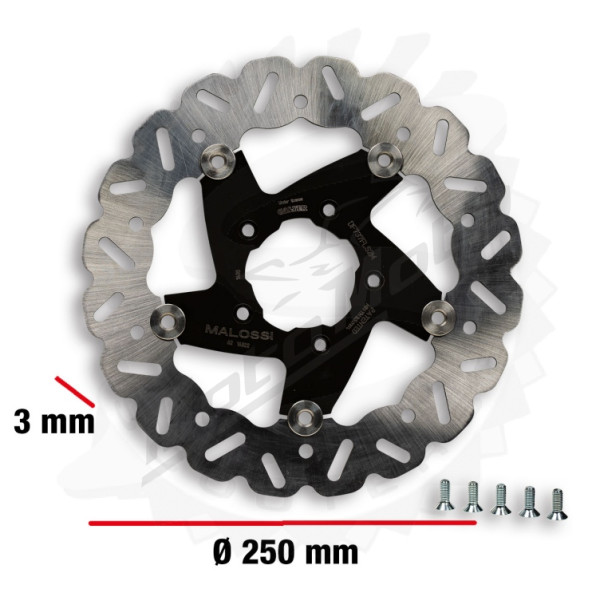 MALOSSI Oversize Whoop Floating Ø250 Stabdžių diskas Gilera Runner 125-200cc 97-04