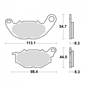 Brake pads POLINI FT3175 / MCB878 ORIGINAL