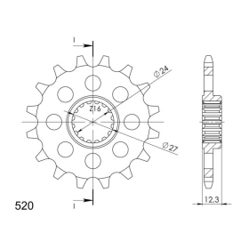 Supersprox / JT Front sprocket 1444.16 16t
