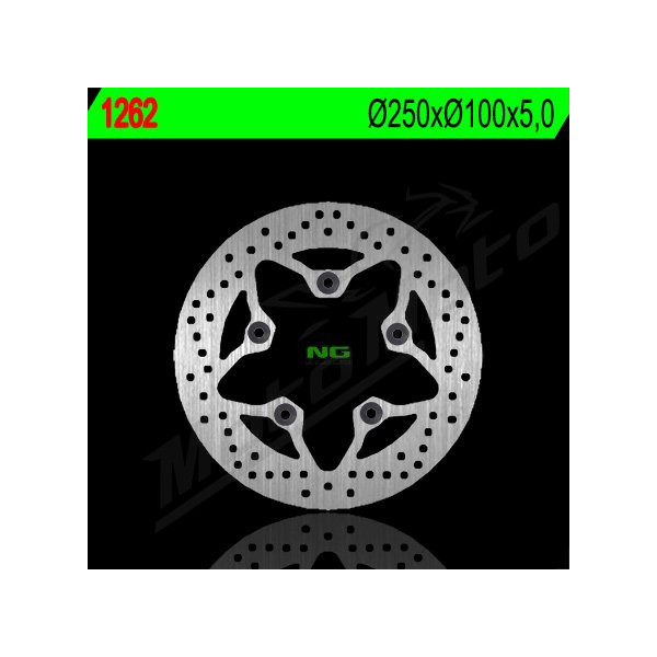 NG BRAKES Rear Fixed Brake Disc 220mm Kawasaki ZRX / ZZR 1100-1200cc 97-06