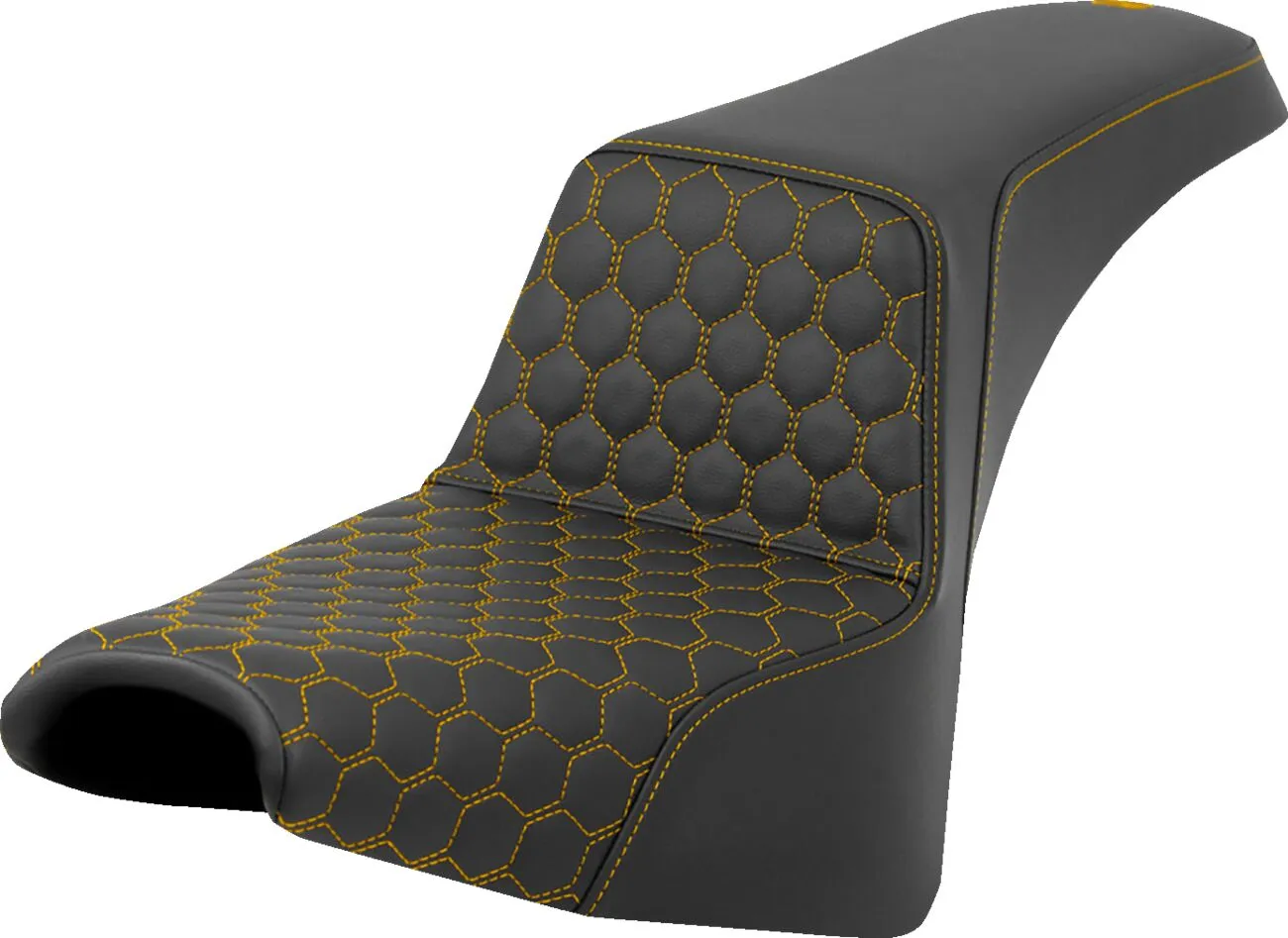 SADDLEMEN Honeycomb Step-Up Seat Harley Davidson FXBB / FXBBS / FXST 1750-1923cc 18-25