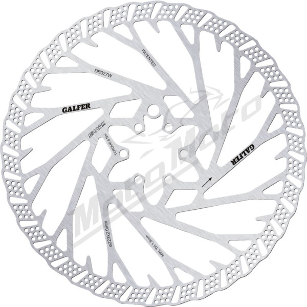 GALFER Shark 6-Bolt Bicycle Brake Rotor 223mm
