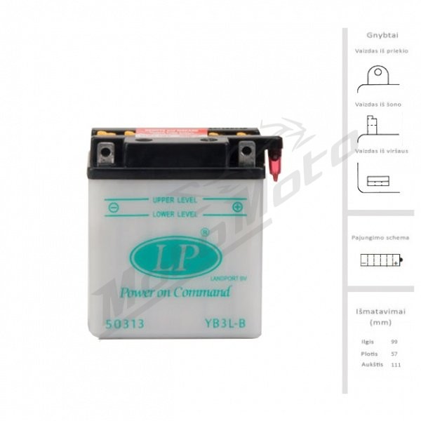 LANDPORT Battery 3 Ah 12V LB3L-B