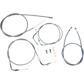 BARON Stainless Handlebar Cable/Line Kit YAMAHA XVS 650 98-16