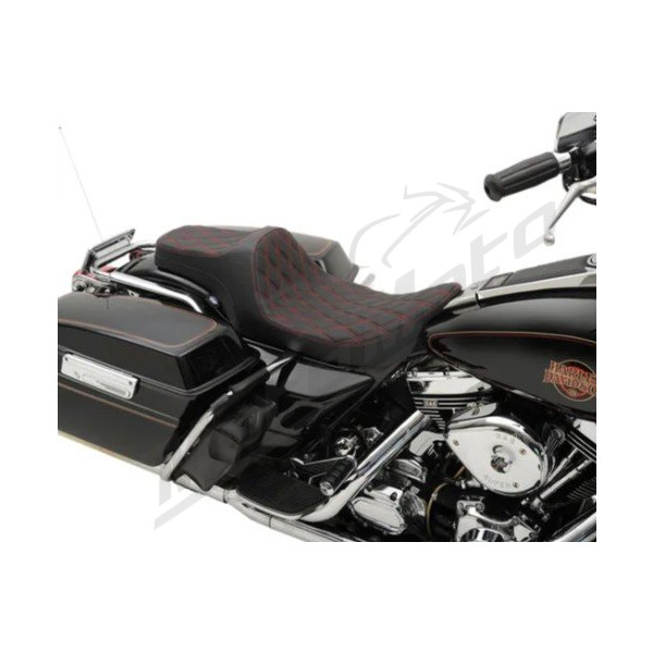 DRAG SPECIALTIES Predator III Seat Harley Davidson FLHR / FLHRC / FLHRCI / FLHRI / FLHRS / FLHRSE3 / FLHRSEI / FLHRSEI2 / FLHRSI / FLHX 1340-1690 97-07