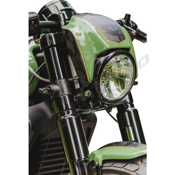 CULT WERK Headlight Mask Raw INDIAN SCOUT 2018-2026