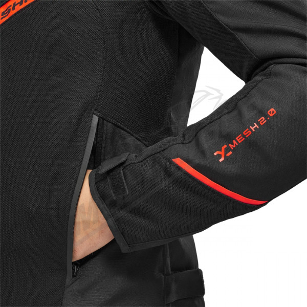 SHIMA X-MESH 2.0 MEN Tekstilinė Striukė Juoda / Raudona