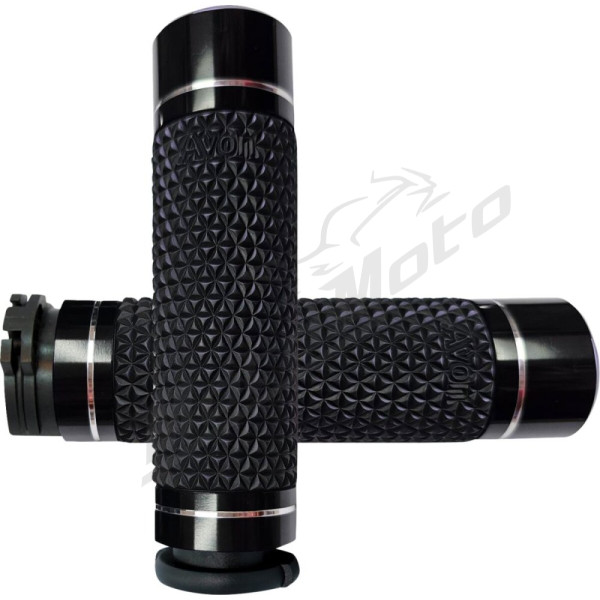 AVON GRIPS K25 Rankenėlės 25.4mm juodos Harley Davidson FLD / FLHR / FLHT / FLST / FLTRX / FLSTF / FLHT 1340-1923 83-22