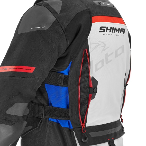 Shima DUNE MEN Textile Jacket Black/White/Blue