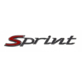 STICKER/BADGE VESPA OEM SPRINT 50-150cc 2014-2020 CHROME (115x20mm)