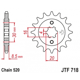 Priekinė žvaigždutė JTF718