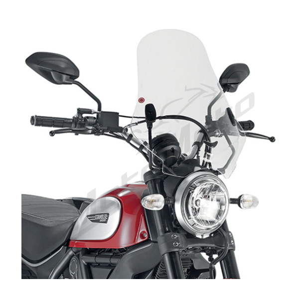 KAPPA Priekinis stiklas skaidrus 48x43.5cm Ducati Scrambler 400-800 15-21