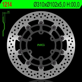 NG BRAKES 1214 plaukiojantis stabdžių diskas SUZUKI GSX-R 600-1000 08-17