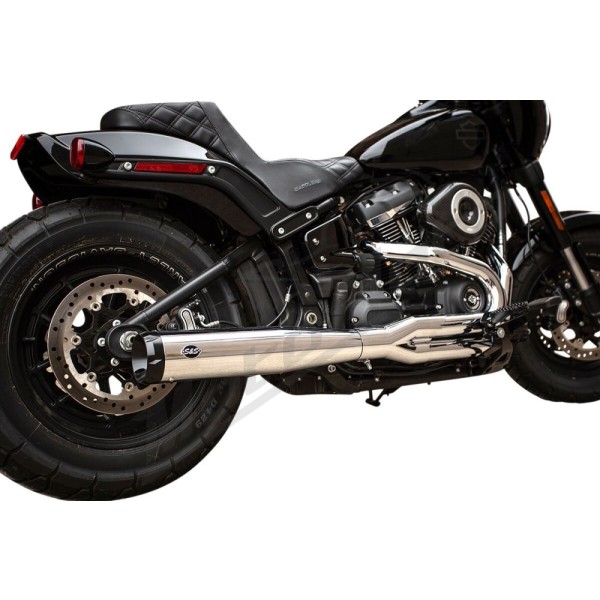S&S CYCLE SuperStreet 2:1 Exhaust System Harley Davidson FLDE / FLFBS / FLHC / FLHCS 1750-1923cc 18-23