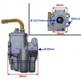 Karbiuratorius 12mm (Mech. Pariebintojas) Prisukamas