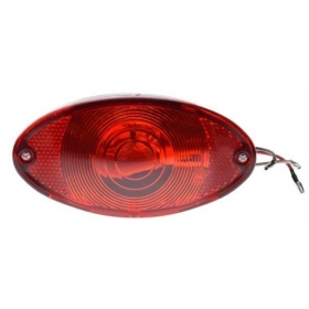 Universal tail light CHROME 128mm