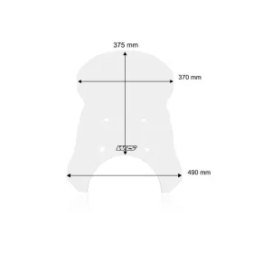 WRS CAPONORD Windscreen Clear Royal Enfield Himalayan 450 ABS 24-25