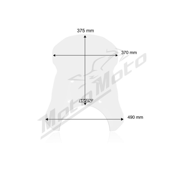 WRS CAPONORD Windscreen Clear Royal Enfield Himalayan 450 ABS 24-25
