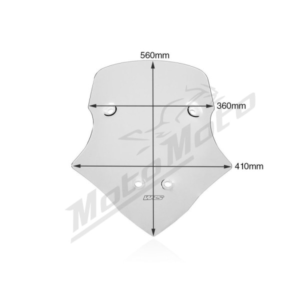 WRS CAPONORD Windscreen Clear Ducati Multistrada V4 1200cc 21-24