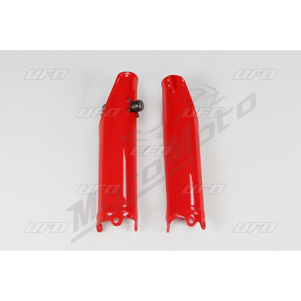 UFO Fork protectors with lock red Honda CRF 250-450R 10-18