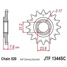 Front sprocket JTF1344SC