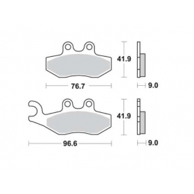 Brake pads POLINI FT3041 / MCB744 ORIGINAL