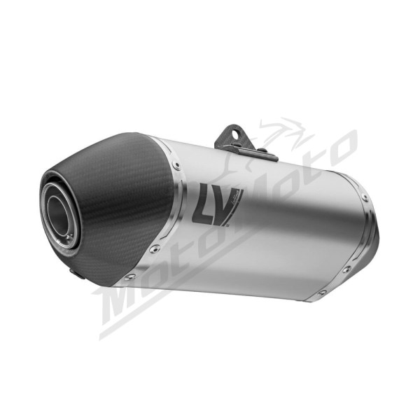 LEOVINCE LV-14 Stainless Steel / Carbon Fiber Slip-On Muffler Benelli TRK 702 22-24