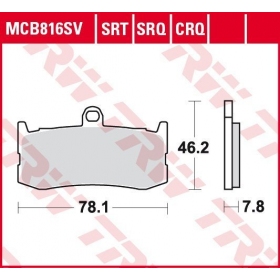 BRAKE PADS TRW MCB816CRQ SPORT CARBON