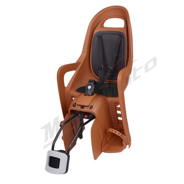 POLISPORT Groovy RS+ Rear Child Bike Seat Frame Mounting - Caramel Brown/Black