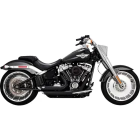 VANCE & HINES "Shortshots Staggered" išmetimo sistema Juoda Harley Davidson FLFB / FLFBS / FXBR / FXDR 1750-1923cc 18-24