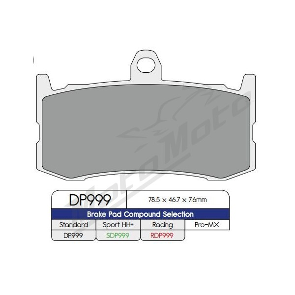 DP BRAKES RDP Race Pads/X-Race Titanium Pads Triumph Daytona 675cc 09-17