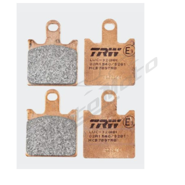 TRW Route Front brake pads MCB789TRQ Kawasaki Z / GTR / ZG / ZZR / ZX-6R / ZX-14R 600-1400 02-08