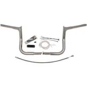 FAT BAGGERS INC. PointedTop Handlebar Kit Chrome 91.5x25.5cm Harley Davidson FLHT / FLHTC / FLHTCUTG / FLHTK 1584-1800 08-13