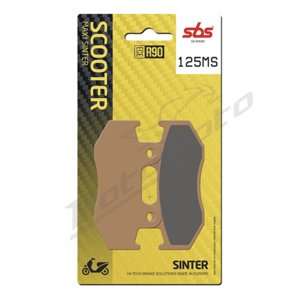 SBS MS Scooter Maxi 125MS Sintered Brake Pads Honda CH / NHX / PS / SCV / SES / SH 110-150cc 98-12