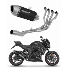 Suzuki GSX-S 750 2017-2020 Dominator Full Exhaust System S6 BLACK + dB killer