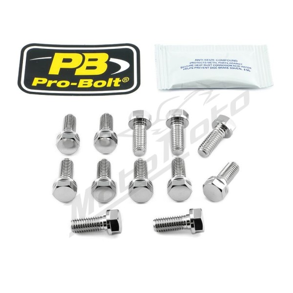 PRO BOLT Stainless Steel Brake Rotor Mounting Bolt Kit Aprilia / Ducati / Polaris 748-1200cc 93-24