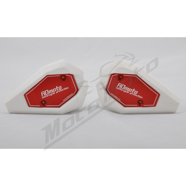 RDMOTO SL01 Rėmo slideriai balti 119x72x30mm